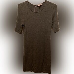 Charcoal fitted bodycon dress